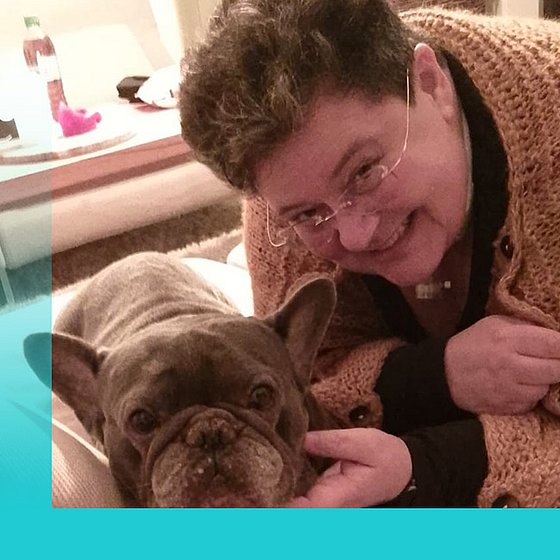 Melanie Jost mit Hund